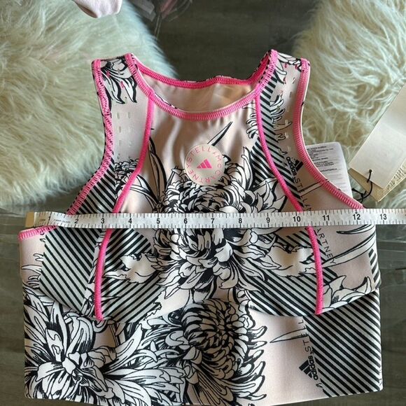 ADIDAS BY STELLA MCCARTNEY TRUEPURPOSE ALLOVER PRINT CROP TOP - SIZE XS - Picture 7 of 12